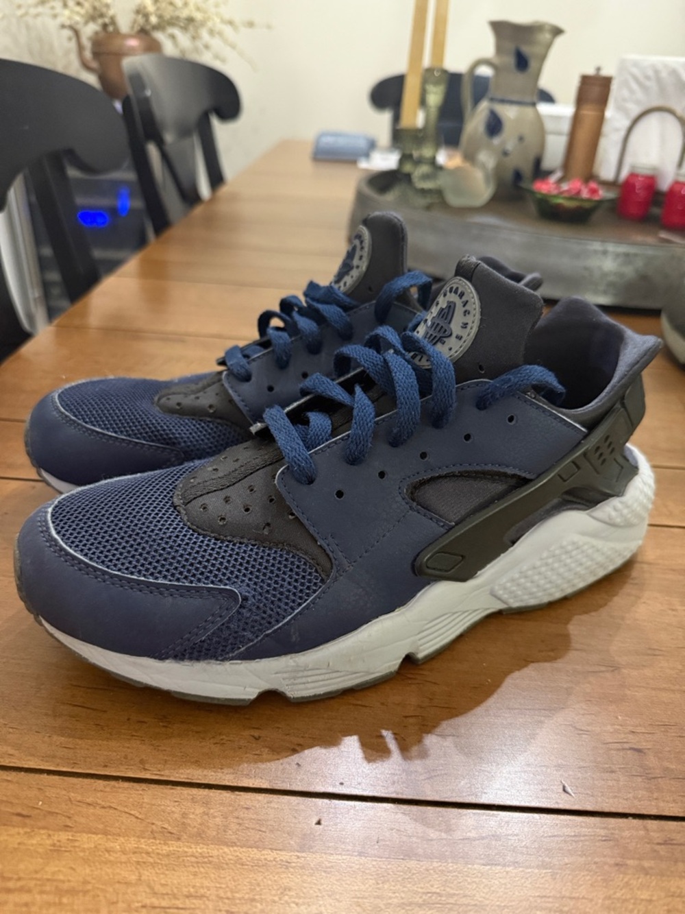 Nike Navy and Black Huarache Men’s 11